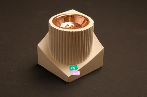 مبخرة دائرية مصنوعة من الجبس الفرنسي