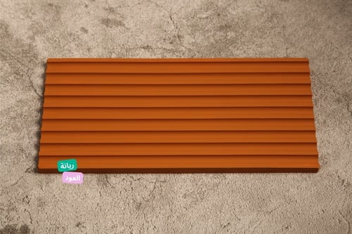 طقم مبخرة جبس مكون من ثلاث قطع لون بني