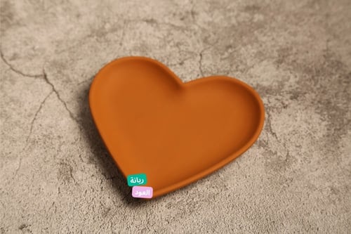 طقم مبخرة جبس مكون من ثلاث قطع لون بني