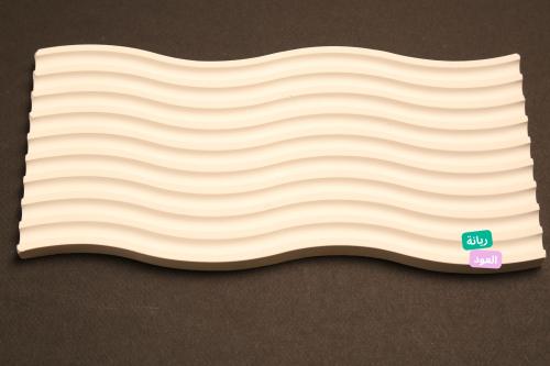 صحن مموج مصنوع من الجبس الفرنسي