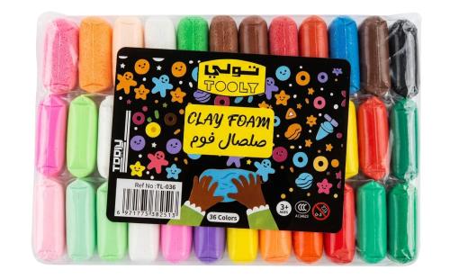 تولي صلصال فوم متعدد الألوان