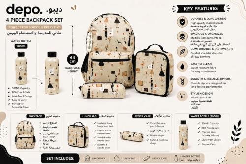 Take over backpack set (4 pieces)