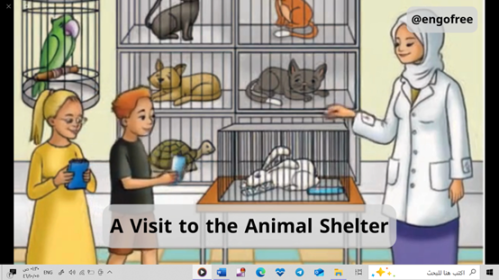 قصة A Visit to the Animal Shelter-P.86-TG1