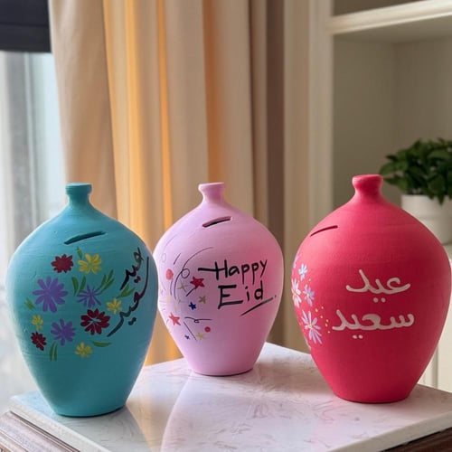 حصالة برسومات وعبارات العيد تسليم فوري