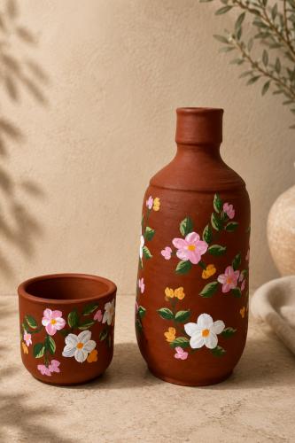 مق فخار ( قنينه ماء ) تربه المدينة المنورة سعه 700 ml