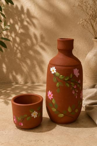 مق فخار ( قنينه ماء ) تربه المدينة المنورة سعه 700 ml