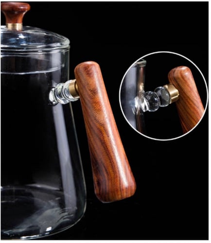 GL-279 اباريق تقطير زجاج بغطاء 600مل