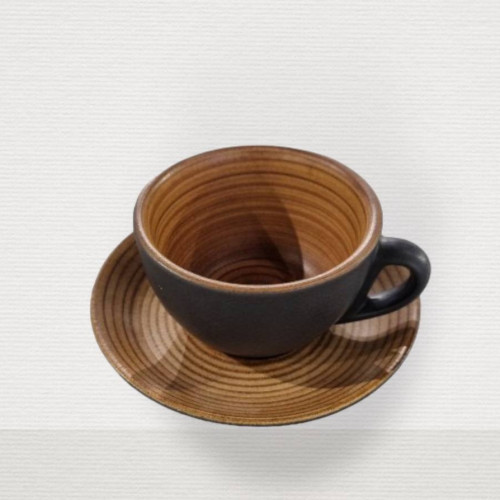 كوب بورسلان مع صحن ك