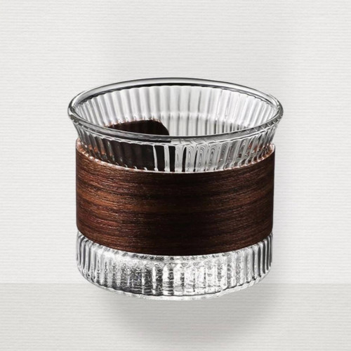 GL-294كاسة قهوة بحزام شفاف