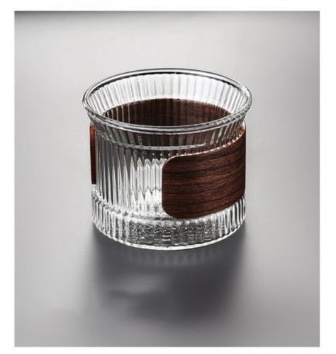 GL-294كاسة قهوة بحزام شفاف