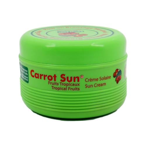 Carrot Sun Cream for Skin Tanning with Tropical Fr...