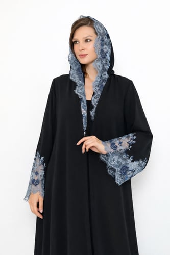 عبايه دانتيل فرنسي