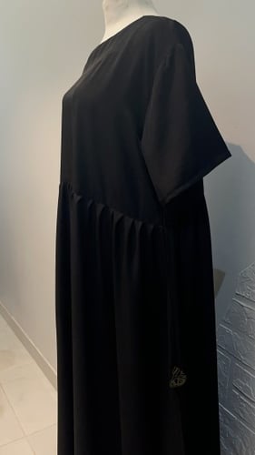 فستان حرير قطن