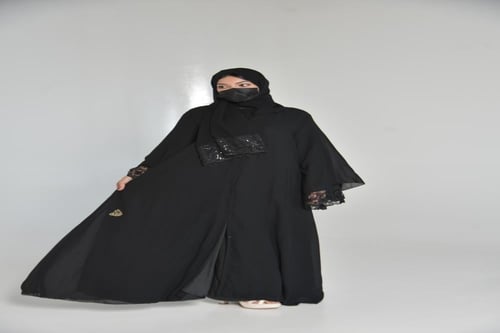 عباية عذبه شيفون مبطن