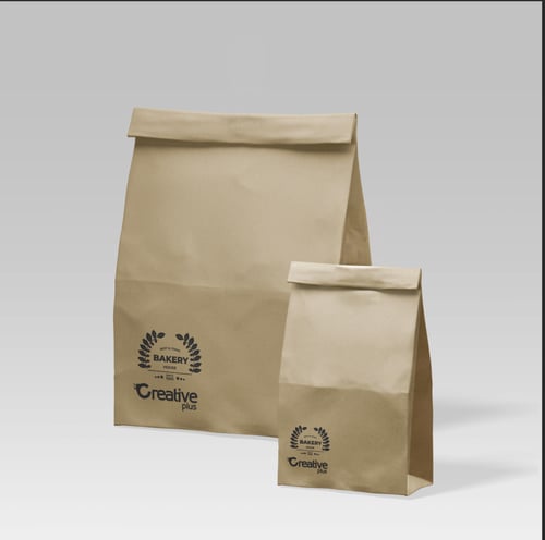 أكياس فطائر ورقية مقاس كبير × 1000 حبة مطبوع عليها...