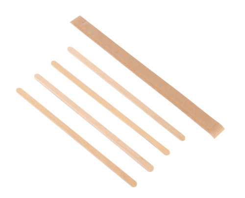 محراك خشبي 140 مم مغلف (5000 حبة)