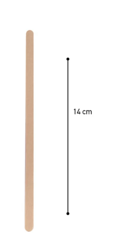 محراك خشبي 140 مم مغلف (5000 حبة)