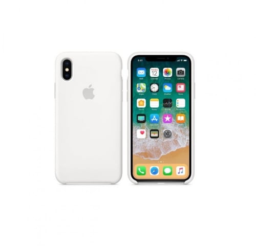 كفر ايفون SE أبيض سليكون White silicone case for i...