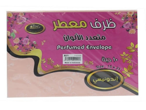 ظرف معطر متعدد الالوان 10 حبة مقاس 15*21 سم