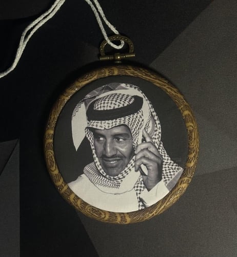 تعليقة سيارة طباعة خشب - خالد عبدالرحمن -