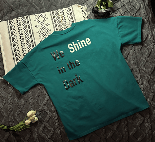 تيشيرت آوفرسايز - Shine مضيء -
