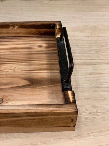 صينية تقديم خشبية وسط