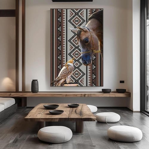 لوحة خيل السجاد