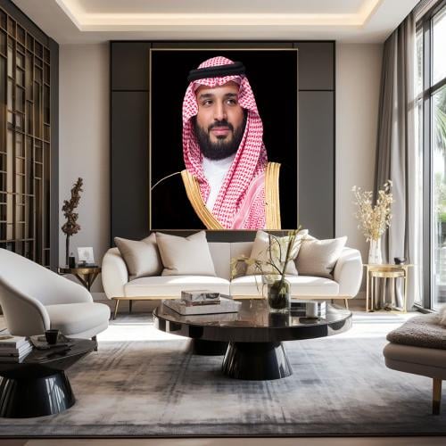 لوحة جدارية كانفس ، لسمو سيدي محمد بن سلمان