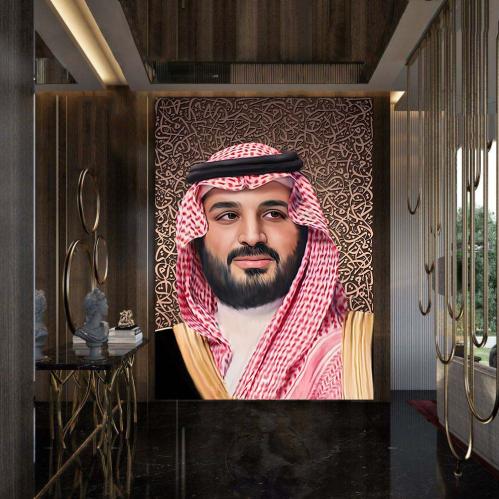 لوحة جدارية كانفس ، لسمو سيدي محمد بن سلمان