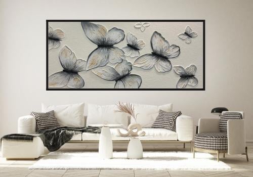 لوحة الفراشات جبسية