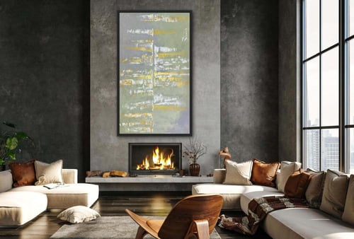 لوحة انعكاس مرسومه يدوياً