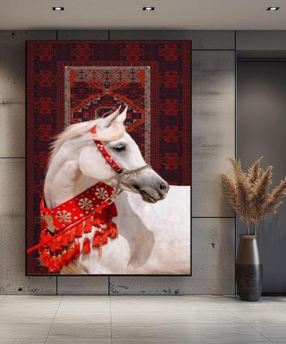 لوحة خيل السجاد