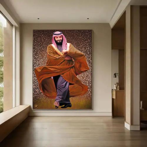 لوحة جدارية كانفس ، لسمو سيدي محمد بن سلمان