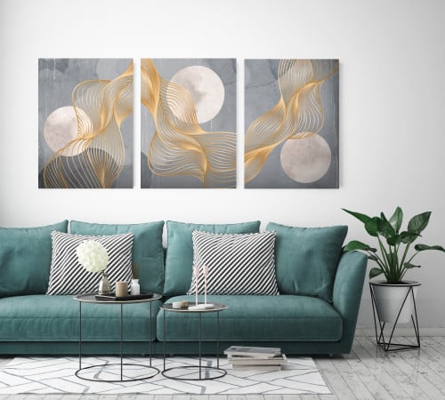 لوحات ثلاثيه بدون برواز