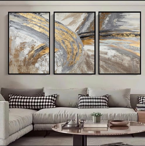 لوحة ثلاثية ببراوز