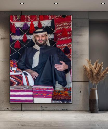 لوحة جدارية كانفس ، لسمو سيدي محمد بن سلمان