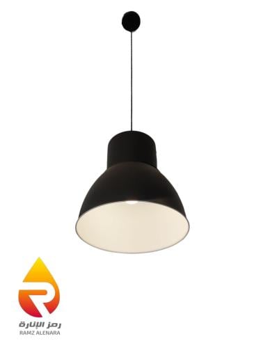 علاقي حديد مفرد أسود بدون لمبه A205-BK