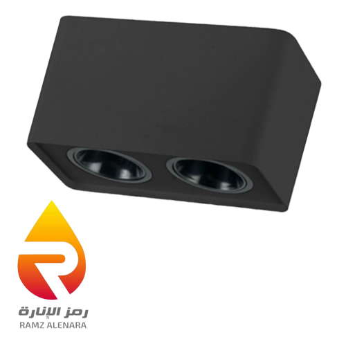 سلندر المونيوم مجوز اسود مانع التوهج بدون لمبة