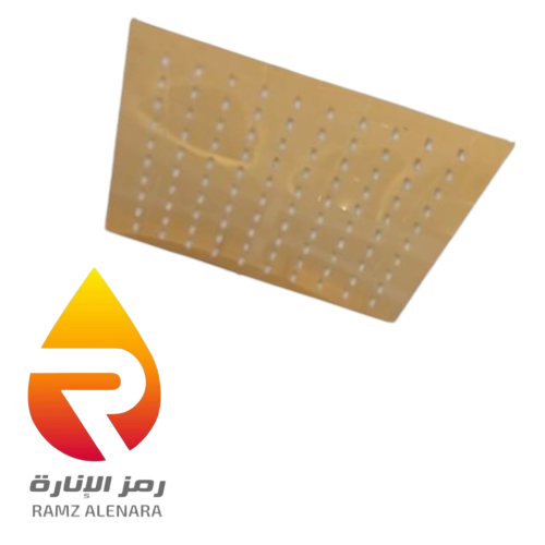 طاسة دش مربع ذهبي 25*25 سم