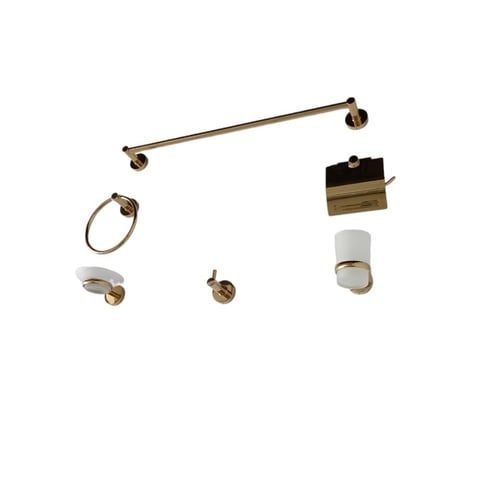 اكسسوار حمام ذهبي