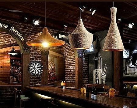 علاقي ديكور عصري من الاحبال بدون لمبة