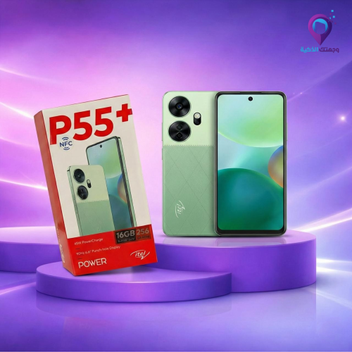 هاتف ايتل P55+ ذكي – 256 جيجا – 16 جيجا رام – شحن...