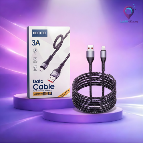 كابل شحن وبيانات HOOTOO Lightning سريع 3A – طول 1...