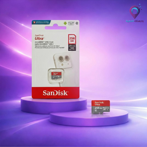 بطاقة ذاكرة SanDisk Ultra microSDXC سعة 256 جيجابا...