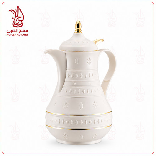 ترامس روز ضغاط قهوة شاي ب لون ابيض بمقاسات مختلفة