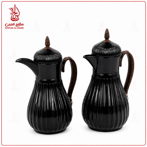 طقم ترامس جنى الاصلي تصميم انيق اسود لامع
