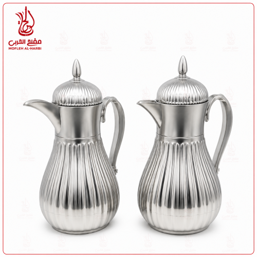 طقم ترامس جنى الاصلي تصميم انيق فضي مطفي