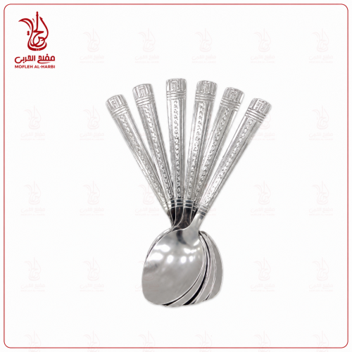 طقم ملاعق و شوك استانلس استيل 6ح