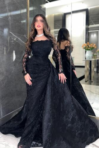 فستان سهرة من الدانتيل