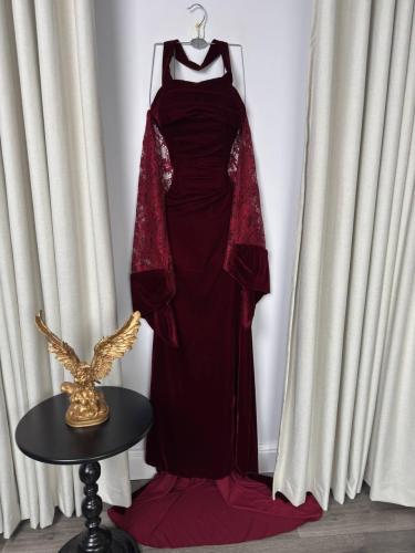 فستان سهرة انيق من المخمل